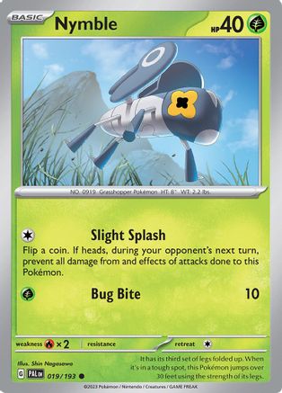 Nymble (19/193) - SV02 Paldea Evolved  - Common