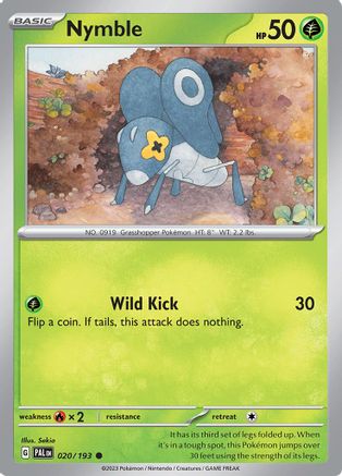 Nymble (20/193) - SV02 Paldea Evolved  - Common