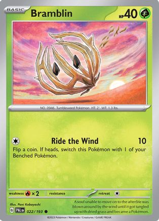 Bramblin (22/193) - SV02 Paldea Evolved  - Common