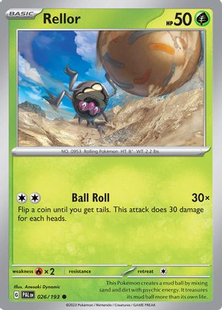 Rellor - 026/193  - SV02 Paldea Evolved Reverse Holofoil