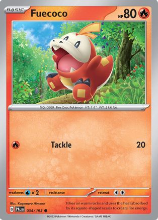 Fuecoco (34/193) - SV02 Paldea Evolved  - Common