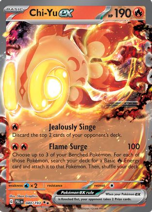 Chi-Yu ex (40/193) - SV02 Paldea Evolved Holofoil - Double Rare