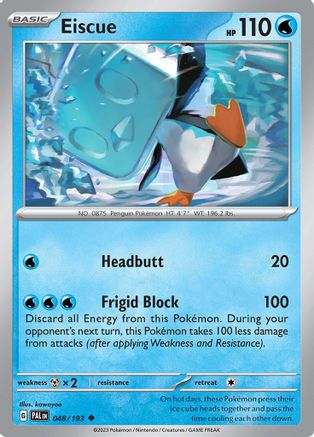 Eiscue (48/193) - SV02 Paldea Evolved  - Uncommon