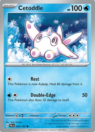 Cetoddle (54/193) - SV02 Paldea Evolved Reverse Holofoil - Common