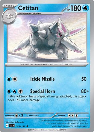 Cetitan (55/193) - SV02 Paldea Evolved Reverse Holofoil - Uncommon