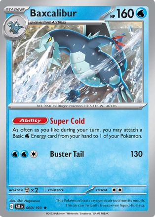 Baxcalibur (60/193) - SV02 Paldea Evolved Holofoil - Rare