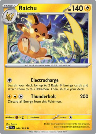 Raichu 64 - SV02 Paldea Evolved Reverse Holofoil