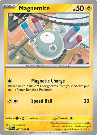 Magnemite (65/193) - SV02 Paldea Evolved Reverse Holofoil - Common