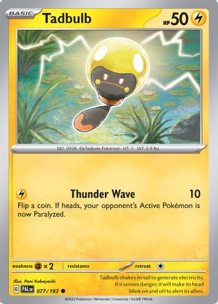 Tadbulb (77/193) - SV02 Paldea Evolved Reverse Holofoil - Common