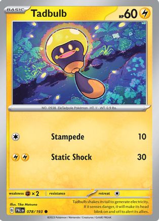 Tadbulb (78/193) - SV02 Paldea Evolved  - Common