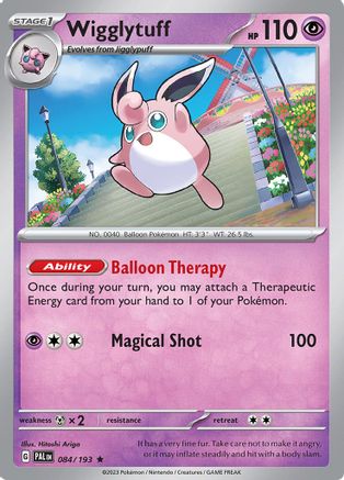 Wigglytuff (84/193) - SV02 Paldea Evolved Reverse Holofoil - Rare