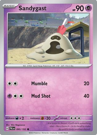Sandygast (95/193) - SV02 Paldea Evolved Reverse Holofoil - Common