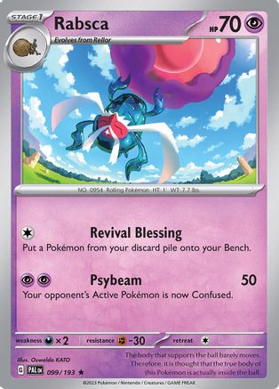 Rabsca (99/193) - SV02 Paldea Evolved Reverse Holofoil - Rare