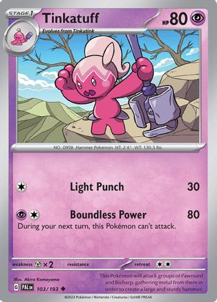 Tinkatuff 103 - SV02 Paldea Evolved Reverse Holofoil