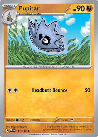 Pupitar (111/193) - SV02 Paldea Evolved Reverse Holofoil - Uncommon