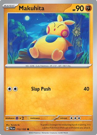 Makuhita (112/193) - SV02 Paldea Evolved Reverse Holofoil - Common