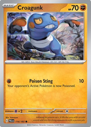 Croagunk 114 - SV02 Paldea Evolved Reverse Holofoil