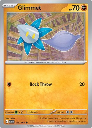 Glimmet (125/193) - SV02 Paldea Evolved  - Common