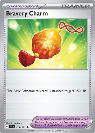Bravery Charm (173/193) - SV02 Paldea Evolved Reverse Holofoil - Uncommon
