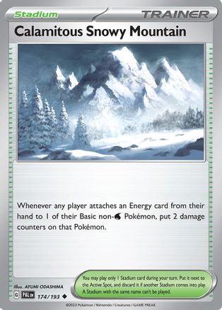 Calamitous Snowy Mountain (174/193) - SV02 Paldea Evolved  - Uncommon