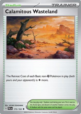Calamitous Wasteland (175/193) - SV02 Paldea Evolved Reverse Holofoil - Uncommon