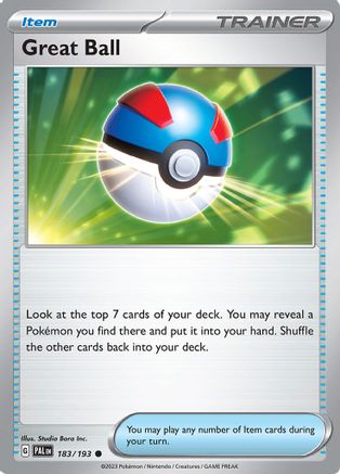 Great Ball (183/193) - SV02 Paldea Evolved  - Common