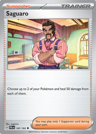 Saguaro (187/193) - SV02 Paldea Evolved  - Uncommon