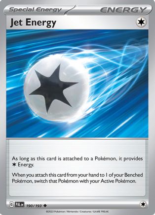 Jet Energy (190/193) - SV02 Paldea Evolved Reverse Holofoil - Uncommon