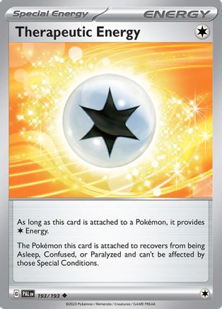Therapeutic Energy (193/193) - SV02 Paldea Evolved Reverse Holofoil - Uncommon