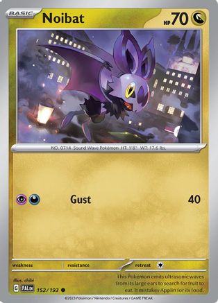 Noibat (152/193) - SV02 Paldea Evolved Reverse Holofoil - Common