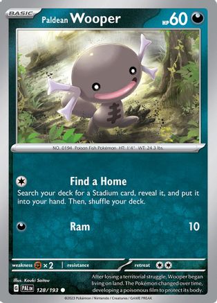 Paldean Wooper (128/193) - SV02 Paldea Evolved  - Common