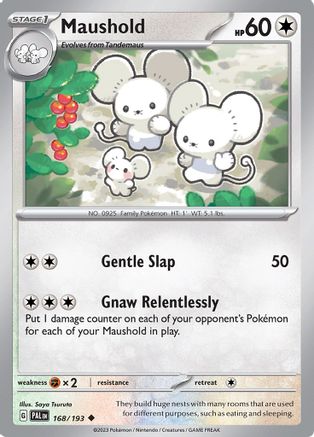 Maushold (168/193) - SV02 Paldea Evolved  - Uncommon