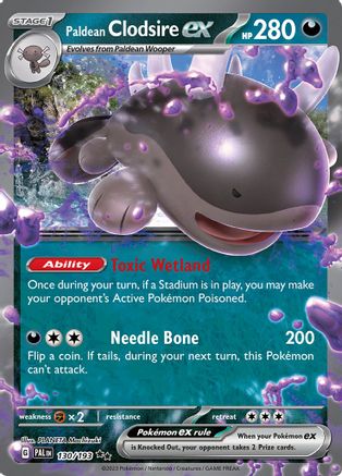 Paldean Clodsire ex (130/193) - SV02 Paldea Evolved Holofoil - Double Rare