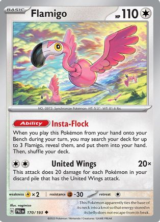 Flamigo (170/193) - SV02 Paldea Evolved  - Uncommon