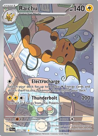 Raichu (211/193) - SV02 Paldea Evolved Holofoil - Illustration Rare