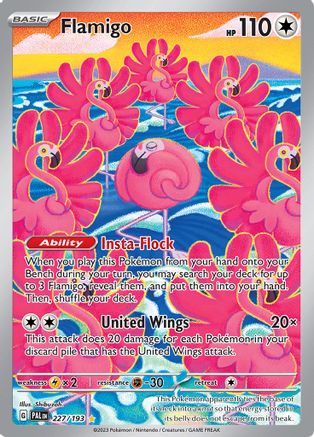 Flamigo (227/193) - SV02 Paldea Evolved Holofoil - Illustration Rare