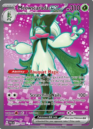 Meowscarada ex 231 - SV02 Paldea Evolved Holofoil