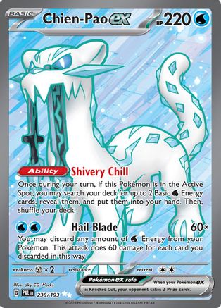 Chien-Pao ex (236/193) - SV02 Paldea Evolved Holofoil - Ultra Rare