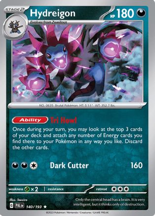 Hydreigon 140 - SV02 Paldea Evolved Holofoil