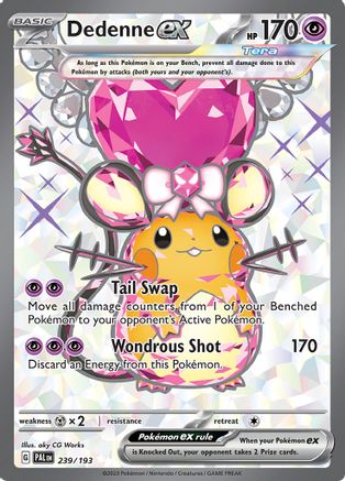 Dedenne ex 239 - SV02 Paldea Evolved Holofoil