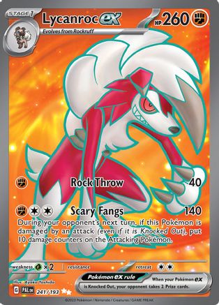 Lycanroc ex (241/193) - SV02 Paldea Evolved Holofoil - Ultra Rare