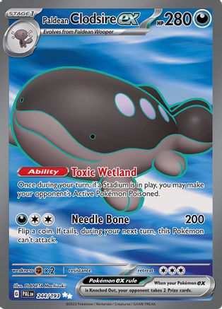 Paldean Clodsire ex (244/193) - SV02 Paldea Evolved Holofoil - Ultra Rare