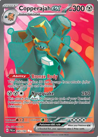 Copperajah ex (245/193) - SV02 Paldea Evolved Holofoil - Ultra Rare