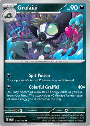 Grafaiai (146/193) - SV02 Paldea Evolved  - Uncommon