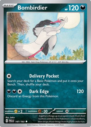 Bombirdier (147/193) - SV02 Paldea Evolved Reverse Holofoil - Uncommon