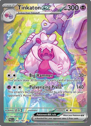 Tinkaton ex (262/193) - SV02 Paldea Evolved Holofoil - Special Illustration Rare