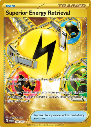 Superior Energy Retrieval (277/193) - SV02 Paldea Evolved Holofoil - Hyper Rare