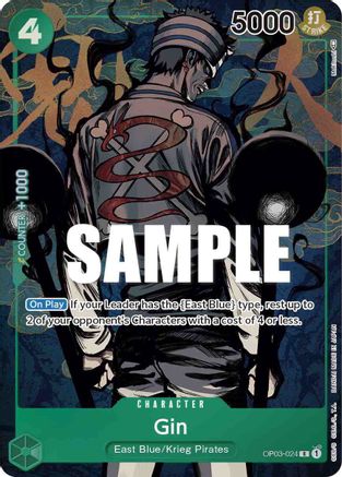 (OP03-024) Gin (Alternate Art) - Pillars of Strength Foil