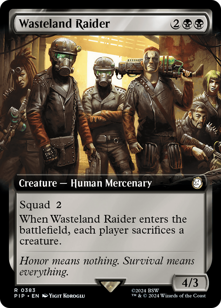 Wasteland Raider (PIP-383) - Fallout: (Extended Art) Foil