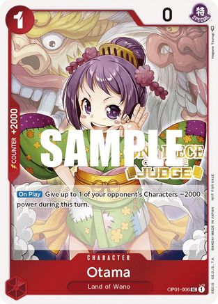 Otama (Judge) (OP01-006) - One Piece Promotion Cards Foil